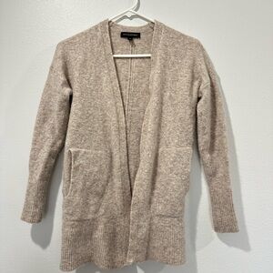 Banana Republic Women's Open-Front Cardigan in Light Oatmeal